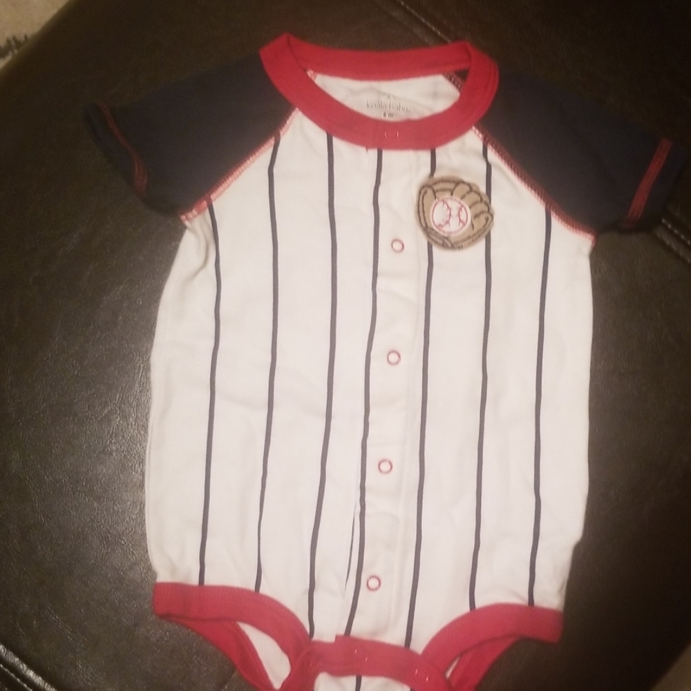Embroidered baseball onesie 6m